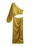 Crop Asymmetrical Split Dress