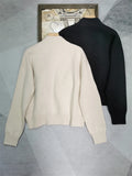 Pure Cashmere Zipper Pocket Cardigan