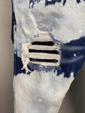 Ripped Faded Style Jeans