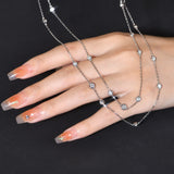 Silver Round Necklace