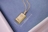 Solid Gold Bar Necklace