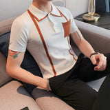 Knitting  Stripe Shirt Top