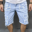 Ripped Pocket Jean Shorts