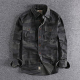 Camouflage  Military Style Dress Shirt