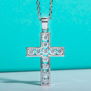 Moissanite Diamond Cross Necklace