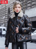 Haining Leather down jacket