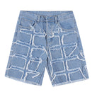 Ripped Style Jean Shorts