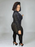 Plus Size Spandex Romper