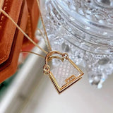 Gold Authentic Bag Necklace