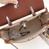 Soft Gold Print Pattern Handbag