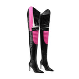 High Heel Side Zipper Banquet Knee High Boots