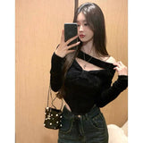Off Shoulder Knitted Top