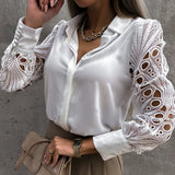 Lace Hollow Blouse Top