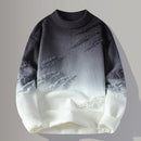 Blue And White Sweater