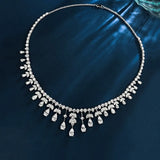 Roses Choker Moissanite Necklace