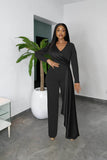 Satin  Wide Leg Romper