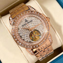 Rose Gold Crystal Automatic  Watch