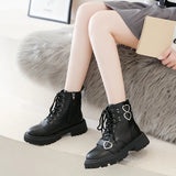 Heart Buckle Ankle Boots
