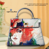 Graffiti Red Hair Lady Handbag