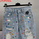 Studded Beaded Shorts