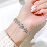 Sunflower Full Moissanite Braclet