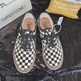 plaid mixed Color Sneakers