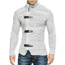 Leather Buckle Turtleneck