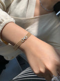 18K Yellow Gold Anniversary Bracelet