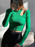 Ribber Knitted Cut Out Top