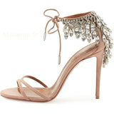 Glittering Crystal High Heels