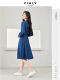 RetroButton Up Belt Jean Dress