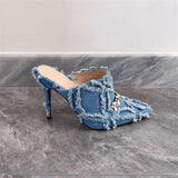 Crystal Jeans High Heel