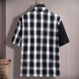 Short Sleeve Plaid Dress Shirt