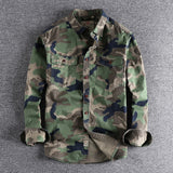Camouflage  Military Style Dress Shirt