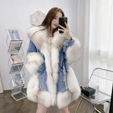 Jean Zipper Parka Jacket