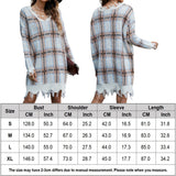 Checkered Knitted Dress