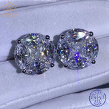 Sterling Silver Crushed Ice Earrings