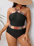 Plus Size Halter Brazilian Monokini