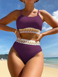 Brazilian Triangle Print Bikini