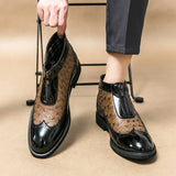 Leather Oxfords Boots