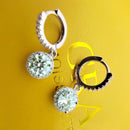 S925 Sterling Silver 1CT 6.5MM Moissanite Earrings