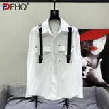 Double Buckle Pocket Dress Shirt