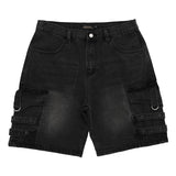Casual Pockets Cargo Jean Shorts