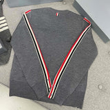Luxury O-Neck Striped Sweater