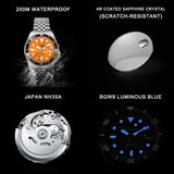 20Bar Diver Retro Water Watch