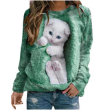 3D Cute Cat Sweatshirt