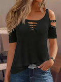Open Back Short Sleeve Top