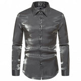 Shiny Rayon Dress Shirt