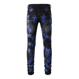 Ripped Blue Star Jeans