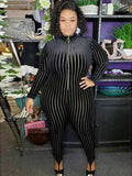 Plus Size Spandex Romper
